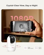 5" 1080P Smart Baby Monitor Camera with Cry Detection, Night Vision & Two-Way Talk