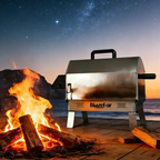 Electric Rotating Oven, 360° Rotisserie Grill Oven with Adjustable Temperature Control for BBQ, Roasting & Outdoor Cooking