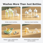 Baby Bottle Washer Sterilizer and Dryer, All-in-One Automatic Bottle Cleaning Machine