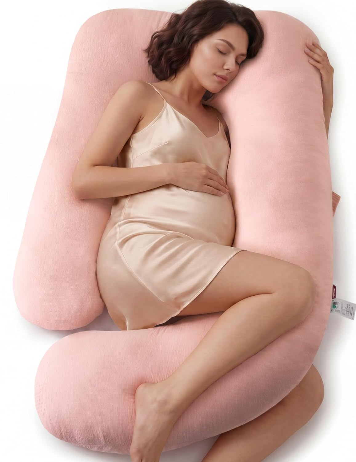 Pregnancy Pillow for Sleeping, U Shaped Full Body Maternity Pillow with Back, Belly & Leg Support