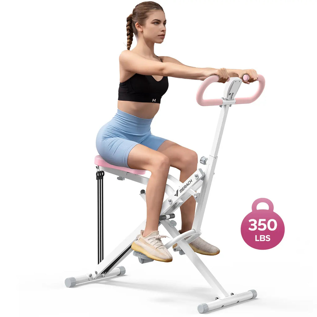 2-in-1 LCD Squat Row Machine for Leg Glute Training