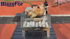 Electric Rotating Oven, 360° Rotisserie Grill Oven with Adjustable Temperature Control for BBQ, Roasting & Outdoor Cooking