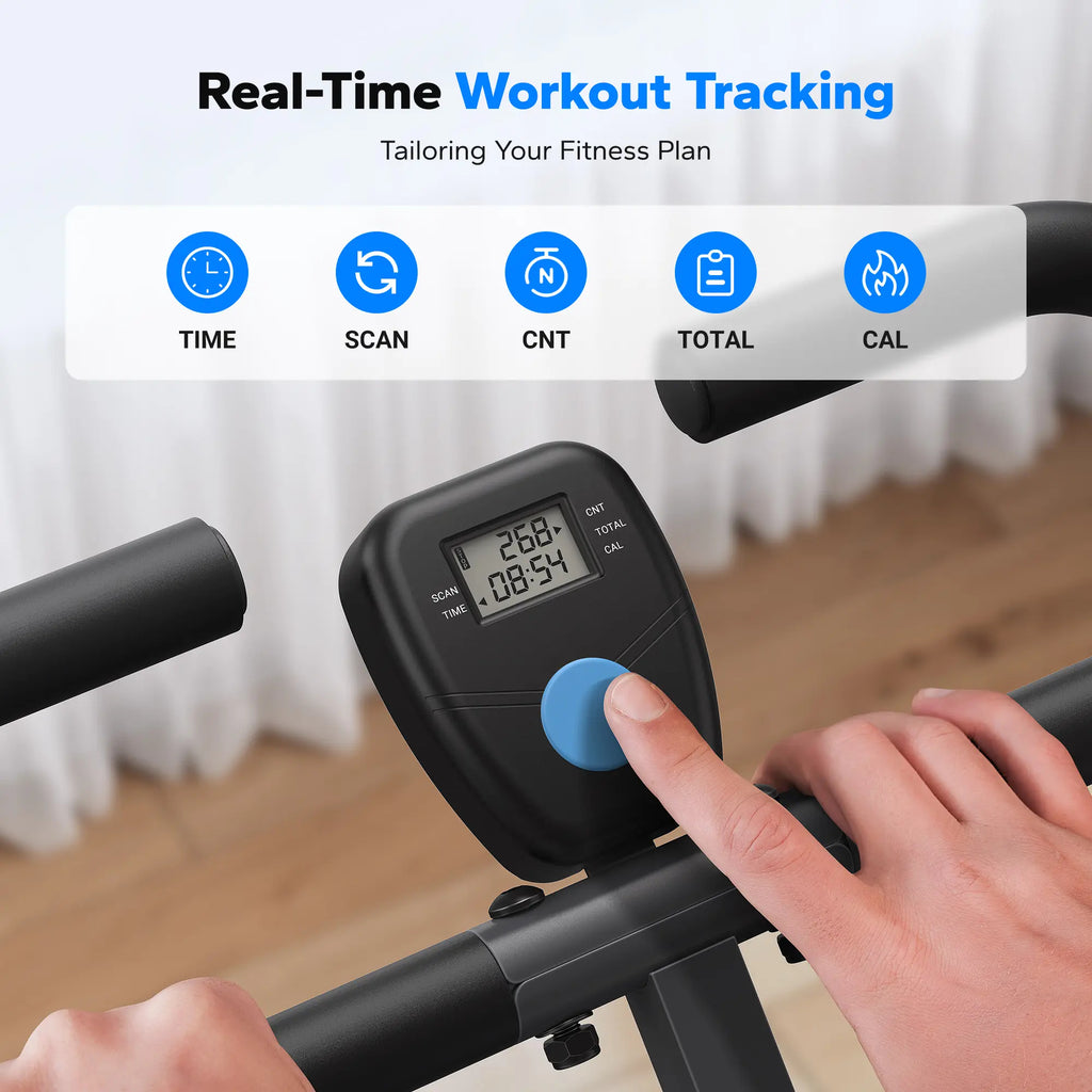 2-in-1 LCD Squat Row Machine for Leg Glute Training